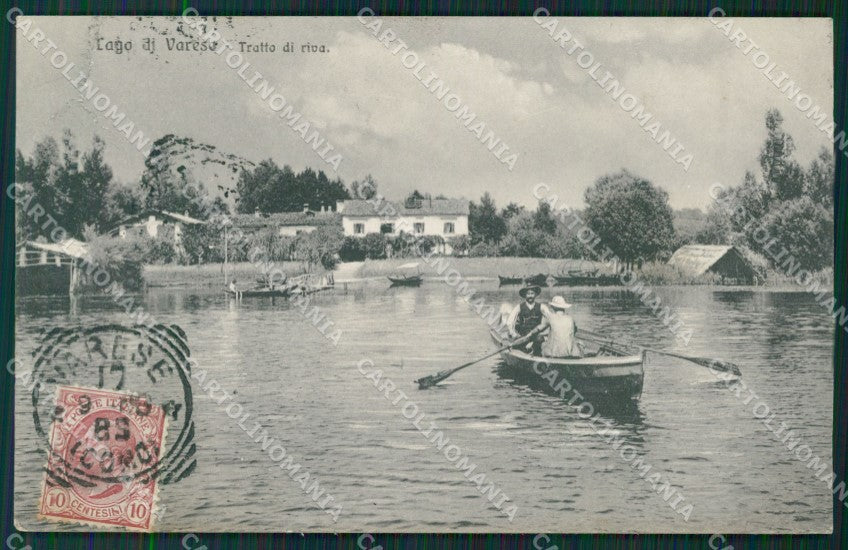 Varese Lago Schiranna PIEGA cartolina QK8284 – fronte
