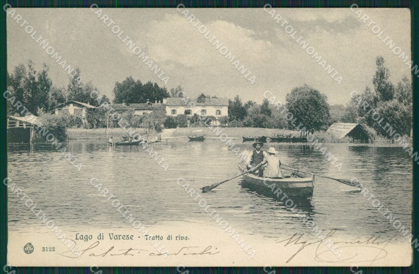 Varese Lago Schiranna cartolina QK8286 – fronte