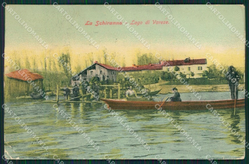 Varese Lago Schiranna PIEGHE cartolina QK8290 – fronte