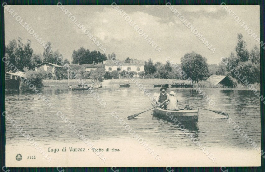 Varese Lago Schiranna cartolina QK8292 – fronte