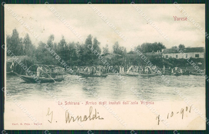 Varese Lago Schiranna cartolina QK8293 – fronte