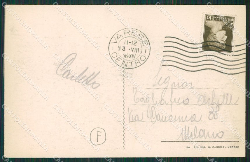 Varese Lago cartolina QK8299 – retro