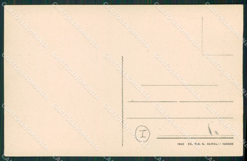 Varese Lago Aviazione cartolina QK8302 – retro