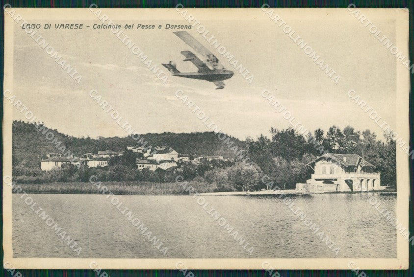 Varese Lago Aviazione SCOLLATA cartolina QK8303 – fronte
