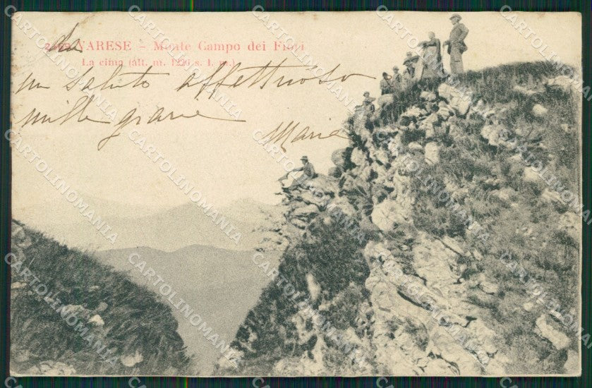 Varese Campo Fiori PIEGHE cartolina QK8317 – fronte