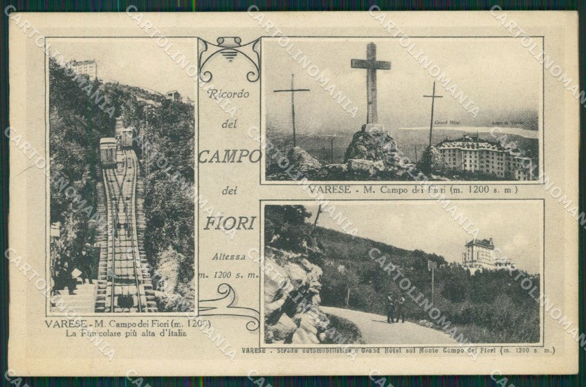 Varese Campo Fiori Funicolare cartolina QK8323 – fronte
