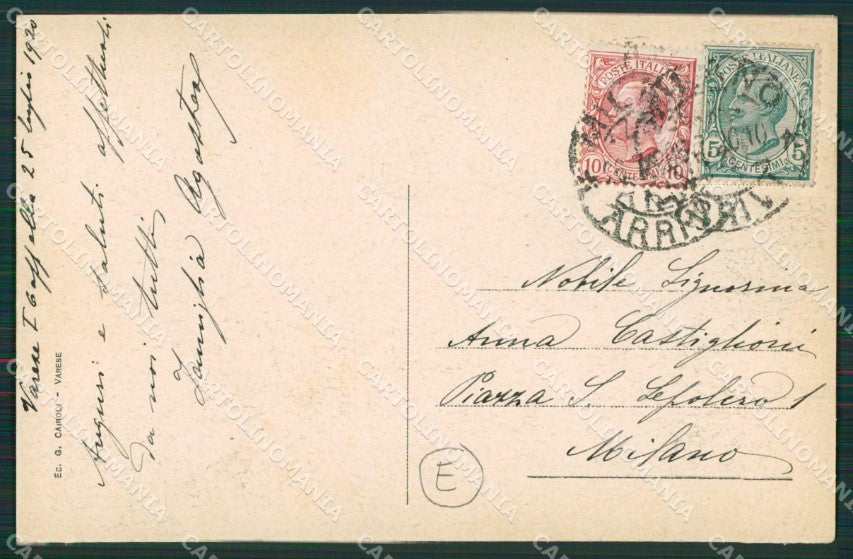 Varese Sacro Monte cartolina QK8338 – retro