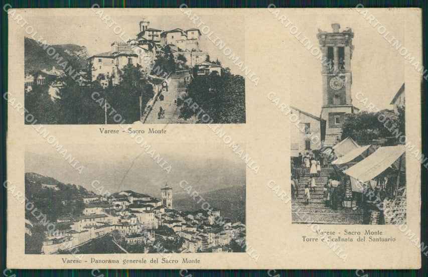 Varese Sacro Monte cartolina QK8340 – fronte