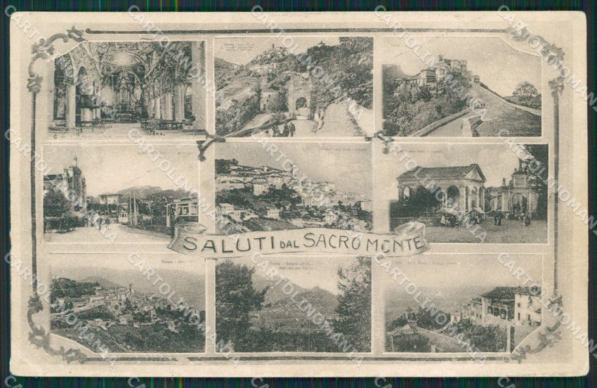 Varese Sacro Monte Saluti da PIEGHE cartolina QK8346 – fronte