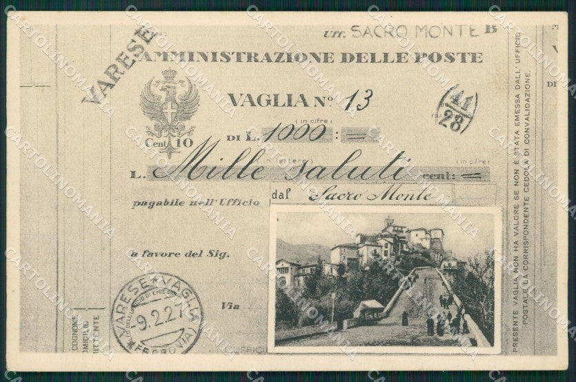 Varese Sacro Monte cartolina QK8359 – fronte