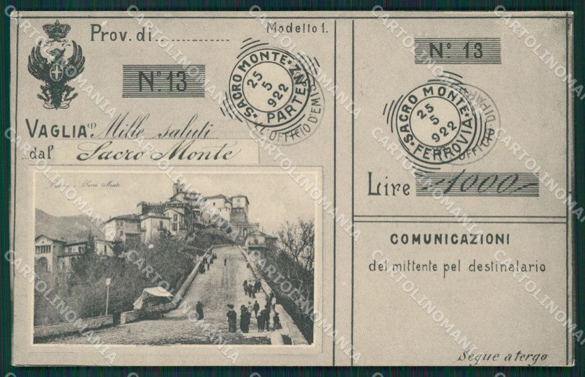 Varese Sacro Monte cartolina QK8360 – fronte