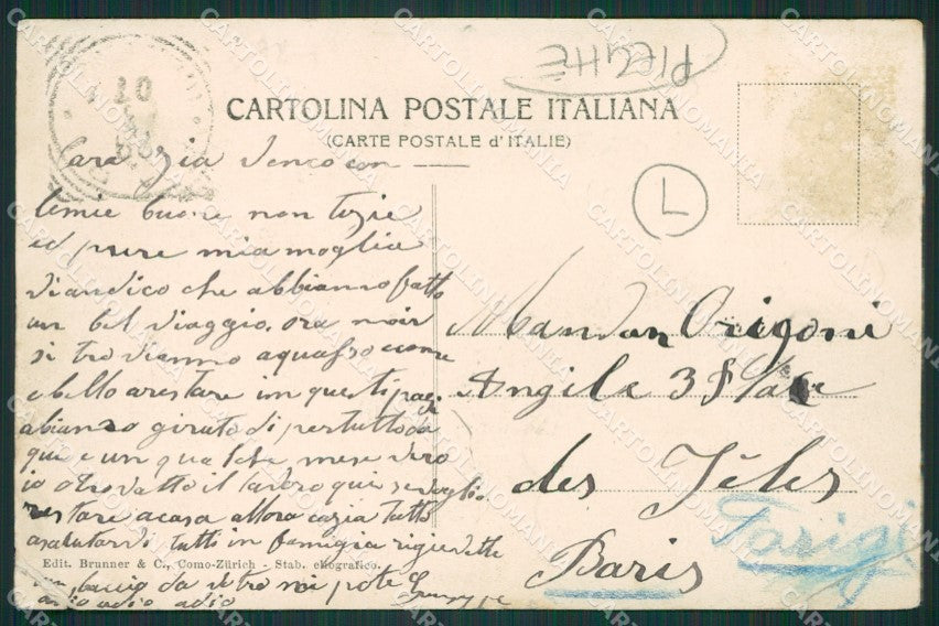 Varese Sacro Monte PIEGHE cartolina QK8361 – retro