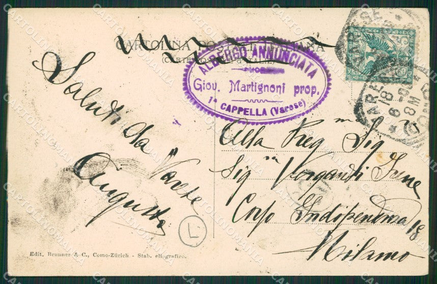 Varese Sacro Monte cartolina QK8362 – retro