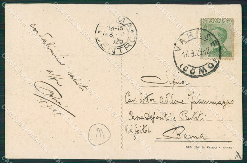 Varese Sacro Monte cartolina QK8365 – retro