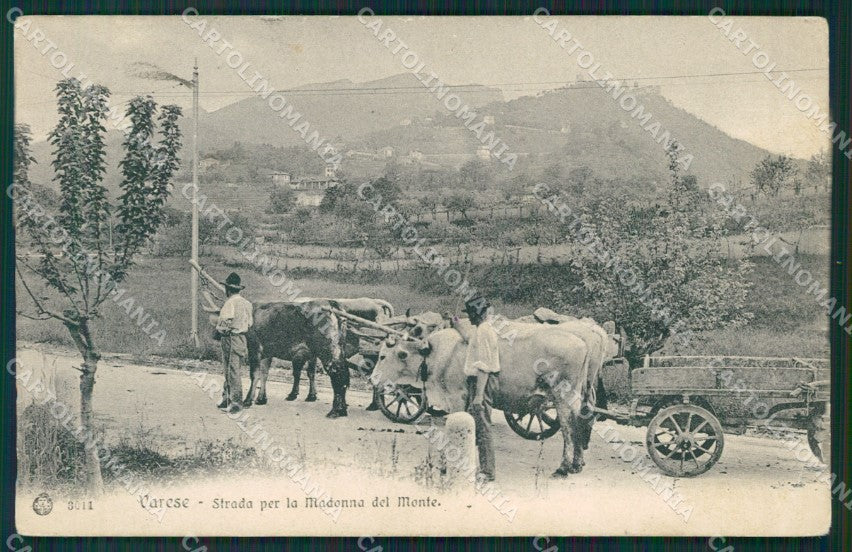 Varese Sacro Monte PIEGHE cartolina QK8368 – fronte