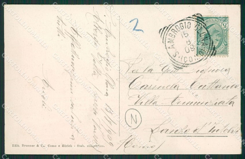 Varese Sacro Monte cartolina QK8372 – retro