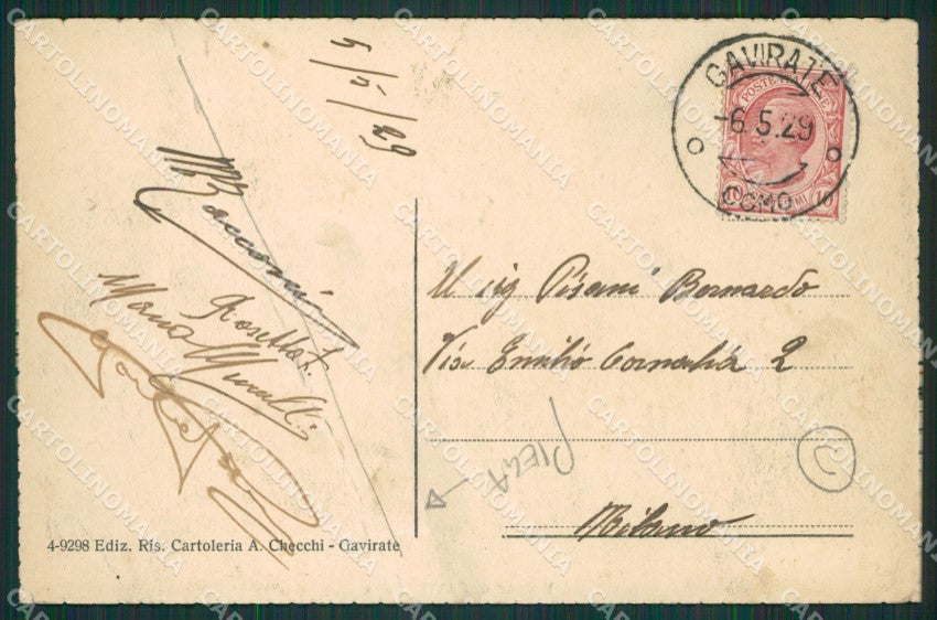 Varese Gavirate PIEGA cartolina QK8399 – retro