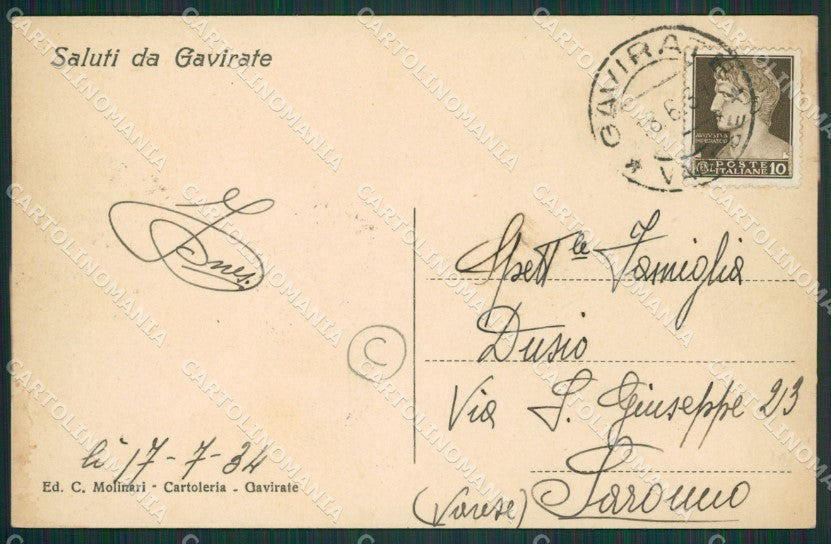 Varese Gavirate cartolina QK8411 – retro