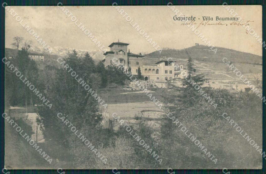 Varese Gavirate PIEGA cartolina QK8419 – fronte