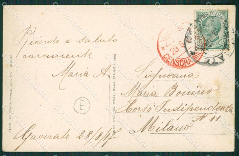 Varese Gavirate Pozzuolo cartolina QK8437 – retro