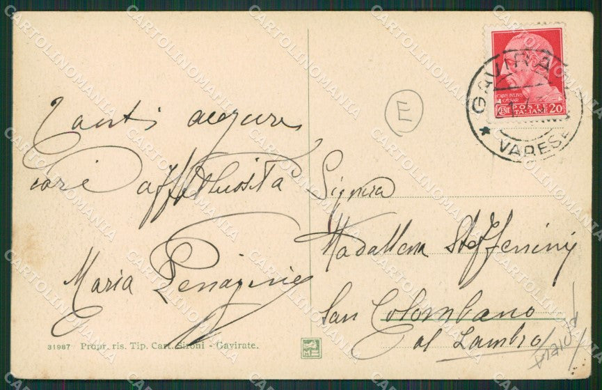 Varese Gavirate PIEGA cartolina QK8440 – retro