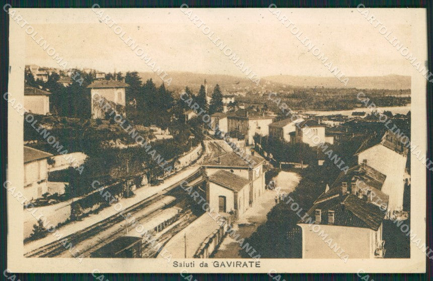 Varese Gavirate Stazione cartolina QK8443 – fronte