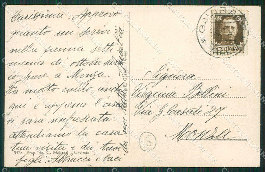 Varese Gavirate cartolina QK8465 – retro
