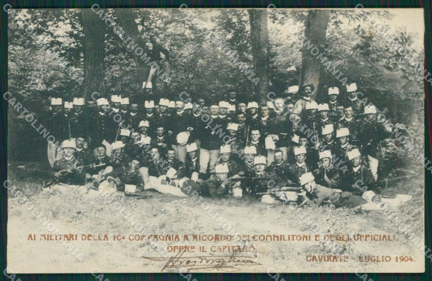 Varese Gavirate Militari cartolina QK8479 – fronte