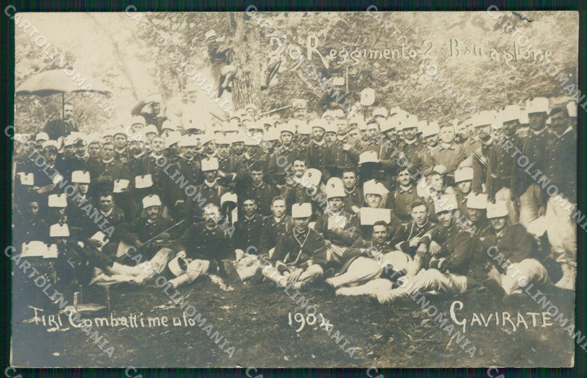 Varese Gavirate Militari Foto cartolina QK8498 – fronte