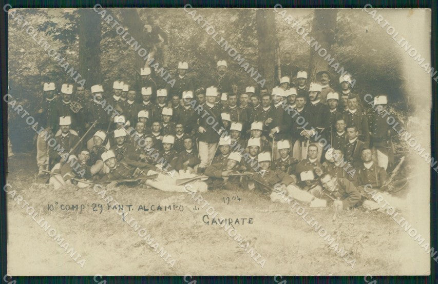 Varese Gavirate Militari Foto cartolina QK8500 – fronte