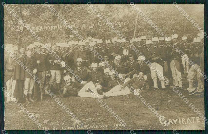Varese Gavirate Militari Foto cartolina QK8503 – fronte
