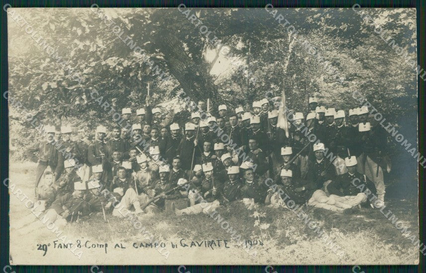 Varese Gavirate Militari Foto cartolina QK8504 – fronte