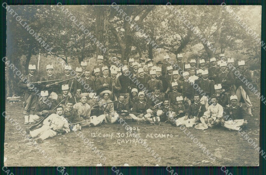 Varese Gavirate Militari Foto cartolina QK8518 – fronte