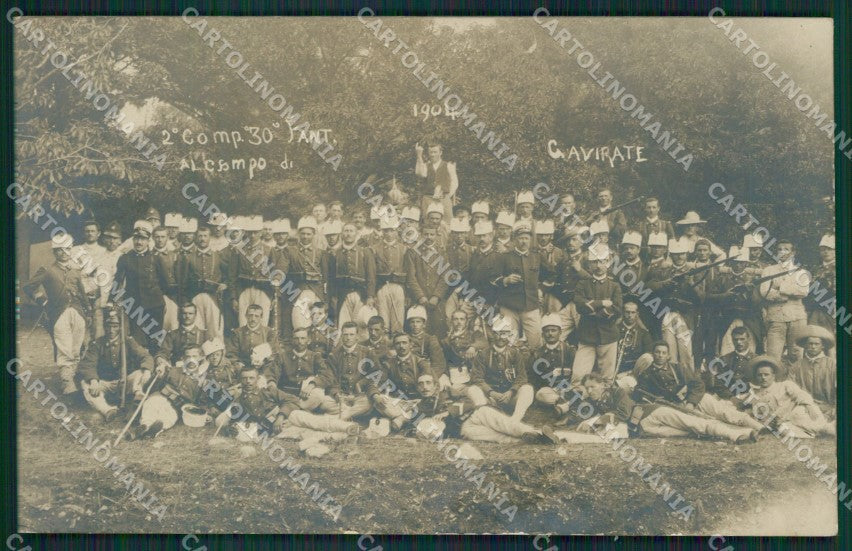 Varese Gavirate Militari Foto cartolina QK8520 – fronte