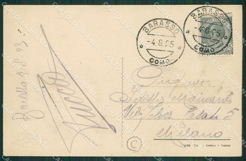 Varese Barasso cartolina QK8526 – retro