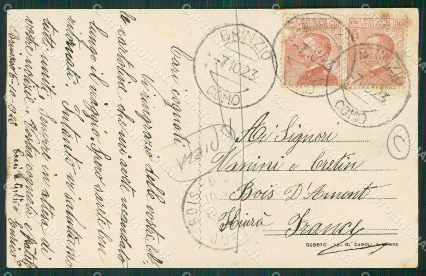Varese Brinzio PIEGA cartolina QK8536 – retro