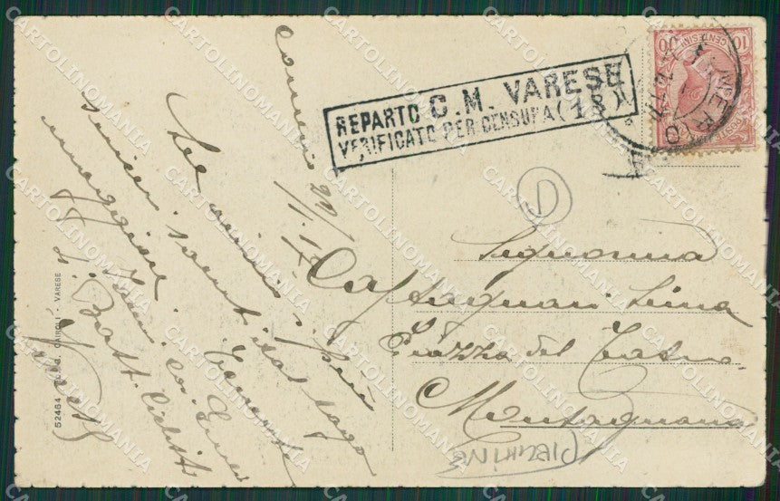 Varese Comerio PIEGHINE cartolina QK8564 – retro