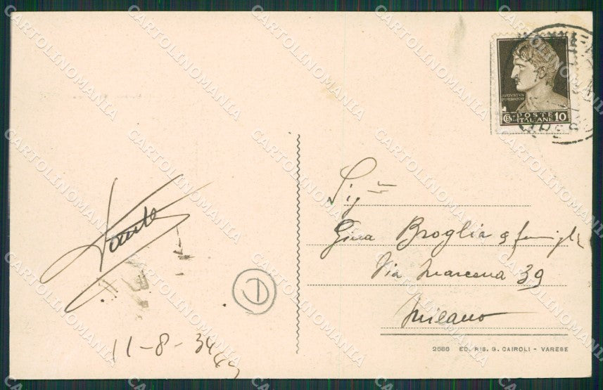 Varese Comerio cartolina QK8565 – retro