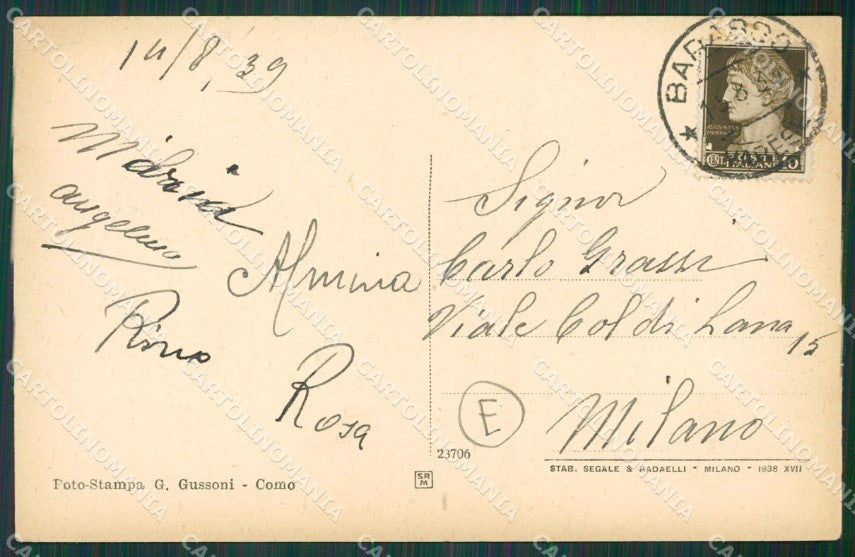 Varese Luvinate cartolina QK8576 – retro
