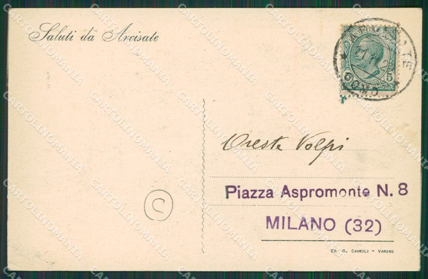 Varese Arcisate cartolina QK8599 – retro