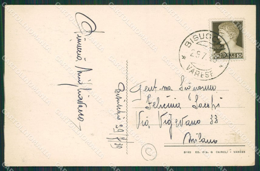 Varese Bisuschio cartolina QK8636 – retro