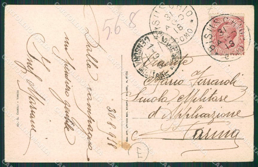 Varese Bisuschio cartolina QK8652 – retro