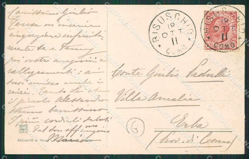 Varese Bisuschio cartolina QK8658 – retro