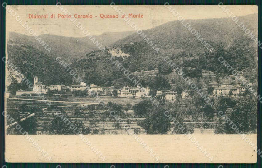Varese Cuasso al Monte ABRASA cartolina QK8682 – fronte