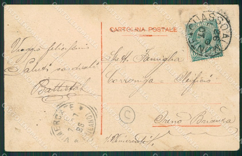 Varese Cuasso al Monte ABRASA cartolina QK8682 – retro