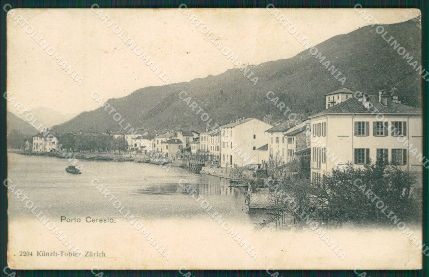 Varese Porto Ceresio PIEGHE cartolina QK8708 – fronte