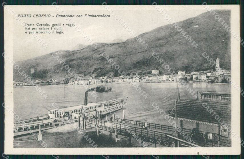Varese Porto Ceresio Battello cartolina QK8709 – fronte