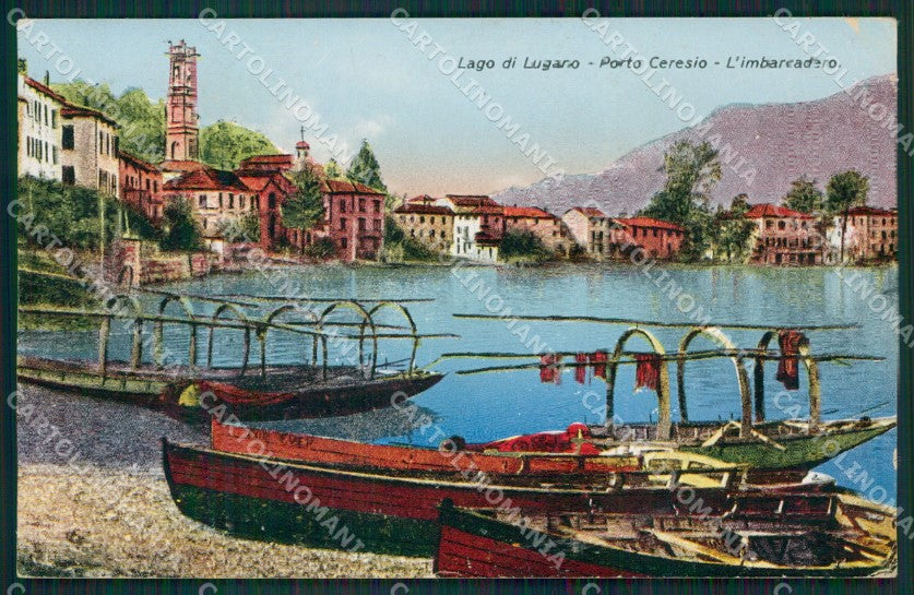 Varese Porto Ceresio PIEGHINA cartolina QK8711 – fronte