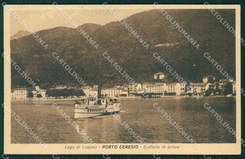 Varese Porto Ceresio Battello ABRASA cartolina QK8719 – fronte