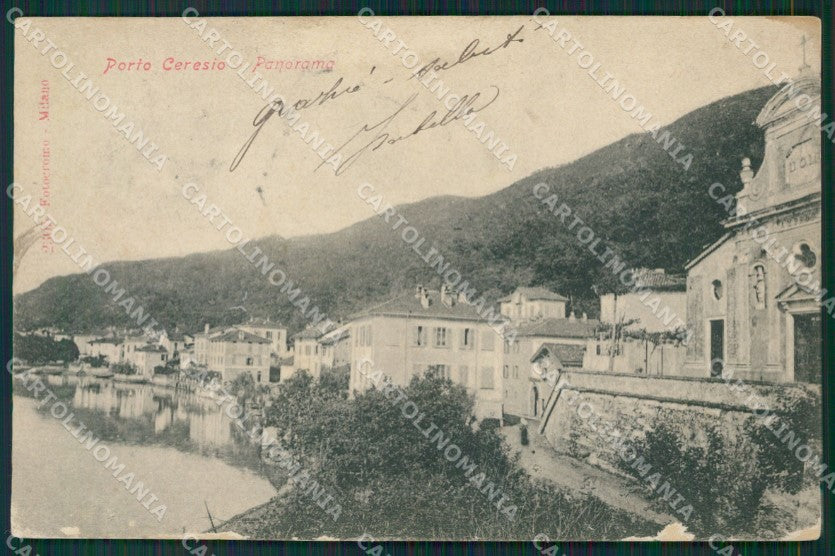 Varese Porto Ceresio ABRASA cartolina QK8723 – fronte